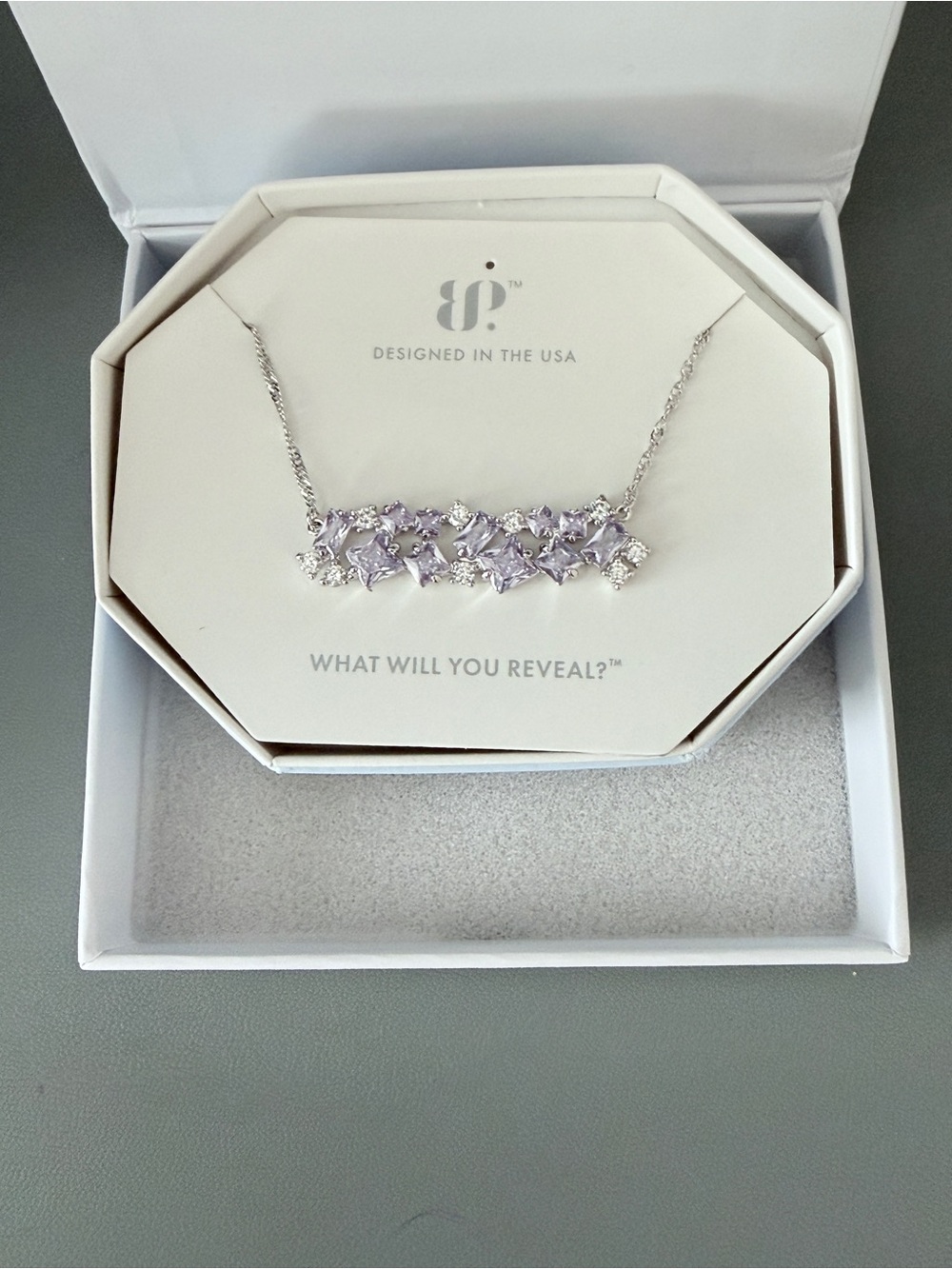 Lavender Topaz, Raising The Bar Necklace by BP